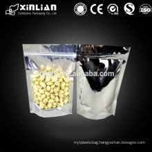 Plastic stand up yin and yang bag for food packaging